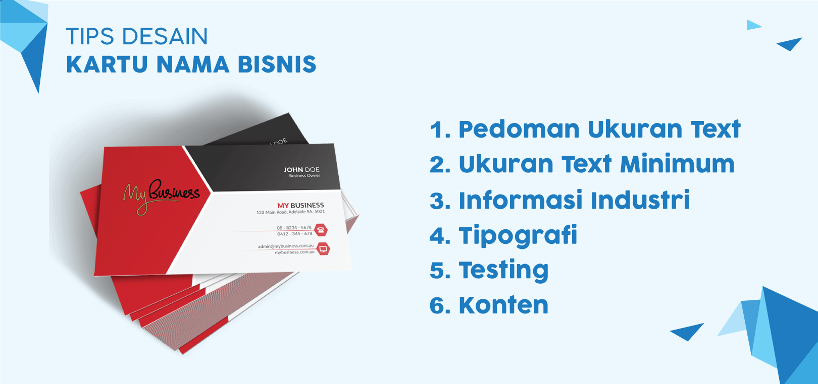4 Jenis Kartu Nama dalam Dunia Bisnis
